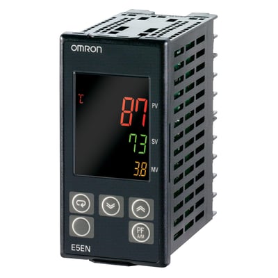 Omron E5EN-HAA3BFM-500 temperatur regulator med digitalt display, 100-240V AC.