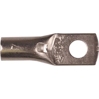 Elpress Cu-rørkabelsko KRT 10MM² M6 er lavet af fortinnet kobber og er 29mm lang med en bolt diameter på 6mm.