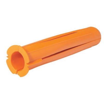 Schneider Electric TP® Plug i orange plast til fastgørelse i beton, sten og gipsplader, 16mm bore størrelse.