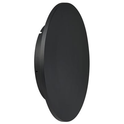 Alba Ø450 lampe i sort, med 15W effekt og 1200 lumen, velegnet til udendørs brug grundet IP65 og IK10.