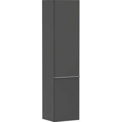 Fuldt billede af Hansgrohe Xelu Q højskab, 400x350x1650mm, med 2 venstrehængte låger i mat diamant.