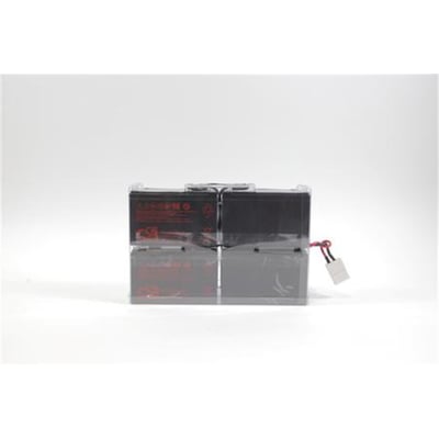 Eaton Easy Battery+ Z-batteripakke på 48 V med to sorte batterienheder samlet og tilslutningsledninger.