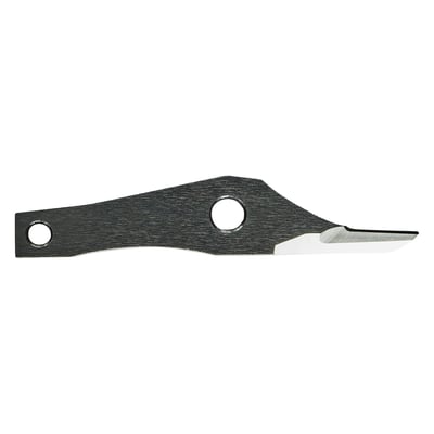 Makita centerkniv til DJS101 set bagfra, med synlig nummerering og slibekant.