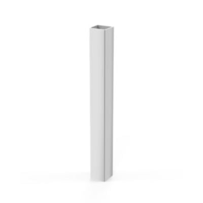 Vetro udvidelsesprofil på 20 mm i mat hvid, designet til faste brusevægge.