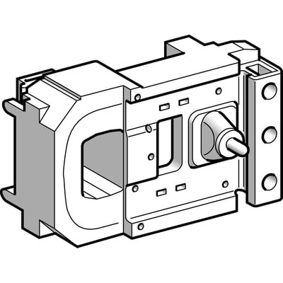 Schneider Electric TeSys F spole LX1FJ til LC1F400 kontaktorer, viser en teknisk illustration af spolen med 110-120V AC spænding.