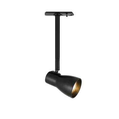 Sort Halo Design Aero spot med 20 cm arm, 5W, designet til Halo Track strømskinne system med justerbart hoved.
