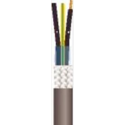 Styrekabel XCH-JZ 7G1,0 viser isolerede ledere i sort med hvid talmarkering og gul/grøn leder i lysegrå halogenfri kappe.