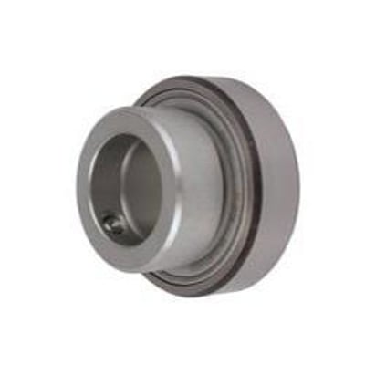 Schaeffler INA RAE25-XL-NPP-FA106 spændingsleje med cylindrisk yderring og excentrisk fastspænding, isoleret på hvid baggrund.