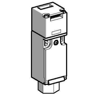 Schneider Electric XCSPA793 sikkerhedsendestop i kunststof med 1/2NPT gevind, type PL:e uden lås, 2NC.