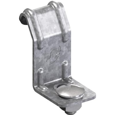 Schneider Electric konsolklemme 42, zinc+. Metalbeslag til fastgørelse af kabelstiger, med synligt Schneider Electric logo.