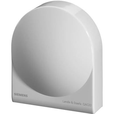 Siemens QAC32 udeføler med NTC 575 Ohm, hvid plastik, Landis & Staefa QAC22 mærket på siden.