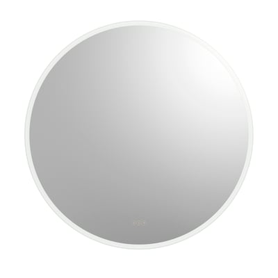 Loevschall Johannesburg rundt RGB spejl med en diameter på 100 cm på hvid baggrund.