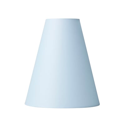 Nielsen Light Trafik lampeskærm Emma i lyseblå stof med en fin struktur, 22.5 cm høj.