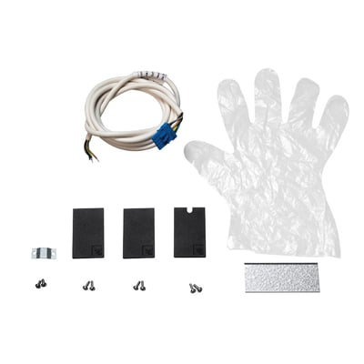 SG Armaturen Lineal Surface Start Kit indeholder DALI-kompatibel ledning, monteringsbeslag, skruer og et par handsker.