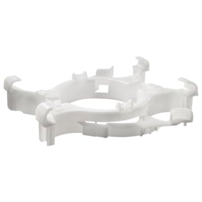 Grohe tværstang til 6-9 liters cisterner i hvid plast, designet til at fastgøre skylleventilen.