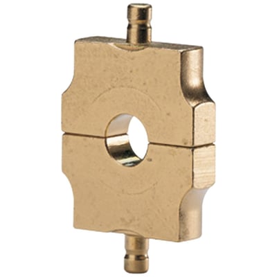 Klauke presseindsats HRU 4 i messing, designet til rundpresning af Al og Cu kabel på 95 mm² og 70 mm².