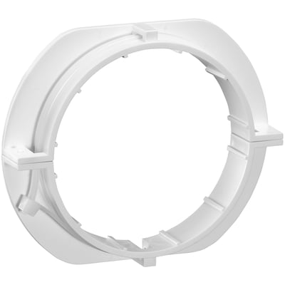 Niko montagering i hvid plast, designet til indbygningsdåse 41-909 og 41-990.