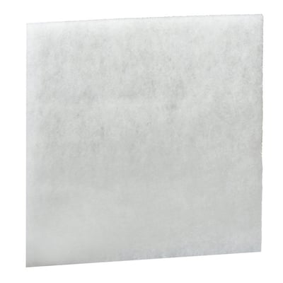 Enkelt Schneider Electric ClimaSys CA standardfilter i hvid fleece, 223x223mm, vist isoleret.