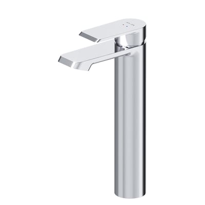 AM.PM Flash håndvaskarmatur i blank krom med én grebsbetjening, monteret på bord eller vask.