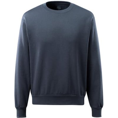 Mascot Carvin sweatshirt i mørk marine, str. 3XL, fremstillet af 60% bomuld og 40% polyester med en børstet inderside for ekstra komfort.