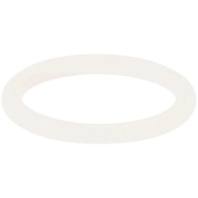 Hvid Geberit Mapress O-ring i FKM til damp, 35 mm, vist som en ring set skråt ovenfra.