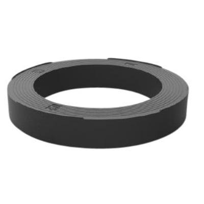 VOTEC Topring på 600x30 mm i mørkegrå genbrugsplast med synlige riller og fals, D400 godkendt.