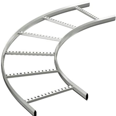 Schneider Electric 90 graders udvendig bøjning til kabelstiger, 400 mm bredde i varmgalvaniseret stål.