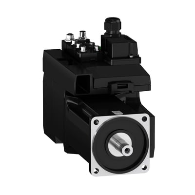 Schneider Electric Lexium BMI servomotor, 3-faset, IP54, single turn, med bremse og glat aksel, 32768 p/t.