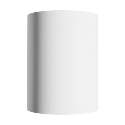 Hvid SpectrumLED Orbito LED-loftlampe på 27 W med glat, cylindrisk yderside og lukket front.