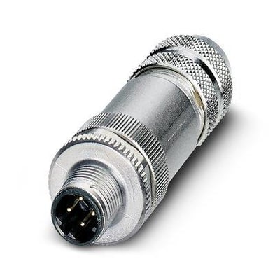 Phoenix Contact SACC-M12MSD-4CON-PG 9-SH, et robust M12 stik med fire poler og en PG9 gevind.
