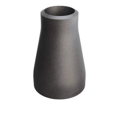 Koncentrisk reduktion i P235GH stål med dimensioner 33,7/2,6 x 21,3/2,0 mm, DIN 2616/EN 10253-2.