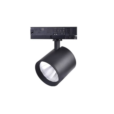 LEDlife LEDskinnespot 30W i sort, med 3-faset adapter og CASAMBI dæmpbar funktion, RA90.