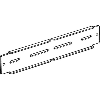 Legrand hjørnekobling GLO-4 til kabelstiger, vist som en teknisk tegning i grå.