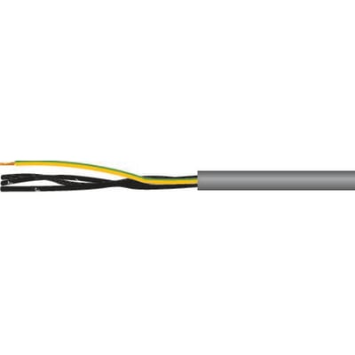 Halogenfrit styrekabel 3G0,75 XH-JZ med tre fleksible ledere, inklusiv grøn/gul beskyttelsesleder.