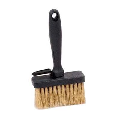 Roliba syrekost med 120 mm bredde og stive naturfibre samt et sort soft-grip håndtag med ophængshul.