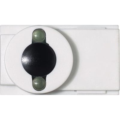 Osram HF DALI EASY IR-sensor, infrarød modtager med hvidt hus, rund front og sort felt mellem to grønne linser.