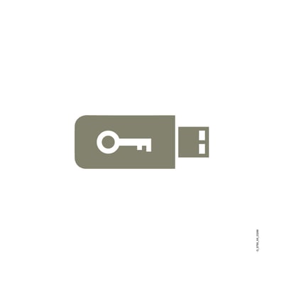 Siemens SIMATIC S7 Safety Basic V19 opgraderingslicens på USB-flashdrev med nøgleikon, symboliserer softwareadgang.