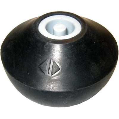 Universal gummibold i sort gummi til Gustavsberg toiletter, med hvid kerne og symboler på siden.