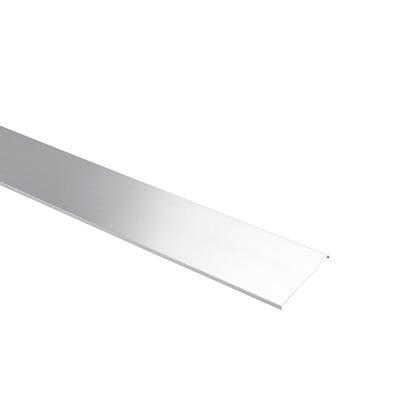 Nærbillede af Schneider Electric låg til kabelbakke, der viser den glatte el-forzinkede ståloverflade og 150 mm bredde.