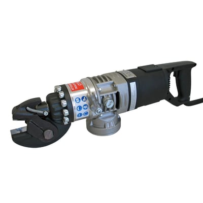 TJEP armeringsklipper C16 Hydraulic til klipning af op til 16mm armeringsjern, med elektrisk motor og gribehåndtag.