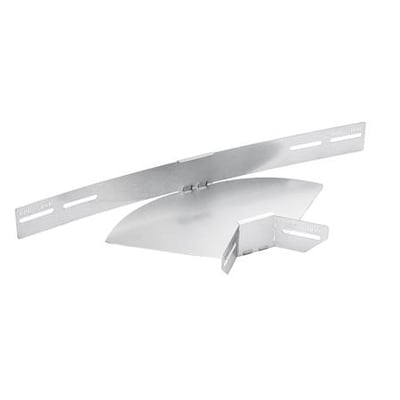 Lauritz Knudsen justerbar hjørne til ZM kabelbakker, 100x60 mm og 1 mm tykkelse, med Zinc+ overflade i stål.