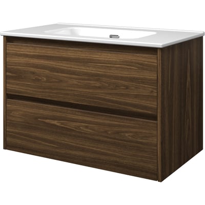 Sanibell Proline møbelsæt i cabana eg med to softclose skuffer, bredde 81 cm og dybde 46 cm.