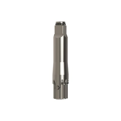 IR EA42H Anvil DXS2 til 1/2"x50mm, et robust metalværktøj med en rillet ende og en ringdetalje ved toppen.
