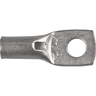 Elpress rørkabelsko CU KR4-6 i fortinnet kobber med M6 laske og inspektionshul, egnet til 4mm² ledere.