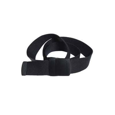 Tranemo Workwear bælte i sort, 140 cm langt, med sort plastikspænde og justerbar pasform.