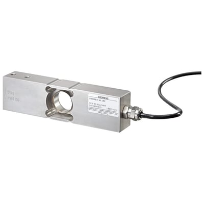 Siemens Siwarex WL260 vejecelle SP-S SC, 200kg C3, fremstillet i rustfrit stål med mærkat og kabel.