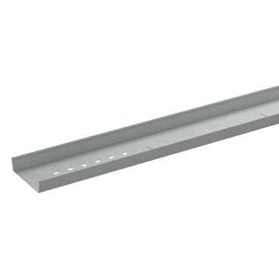 Schneider Electric Telerende 36/200 FZS el-forzinket kabelbakke i grå metal med perforeringer langs bunden.