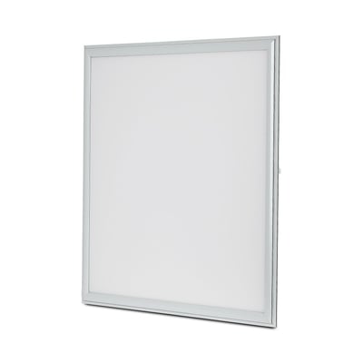 V-TAC LED panel 60x60 cm med hvid kant og en tynd profil, vist fra front på hvid baggrund.
