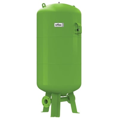 Reflex Refix DT trykekspansionsbeholder på 1000 liter i grøn med DN50 tilslutning og bredde 740mm.