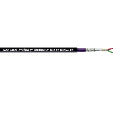 Lapp Unitronic Bus PB Burial FC kabel med dimensionen 1x2x0,64, isoleret og skærmet for nedgravning.